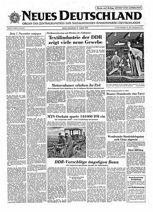 Neues Deutschland Online-Archiv vom 31.08.1957