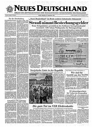 Neues Deutschland Online-Archiv vom 10.09.1957
