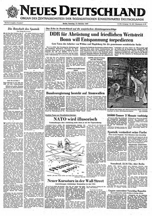 Neues Deutschland Online-Archiv on Oct 13, 1957