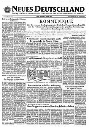 Neues Deutschland Online-Archiv vom 16.10.1957