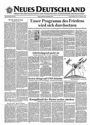 Neues Deutschland Online-Archiv vom 30.10.1957