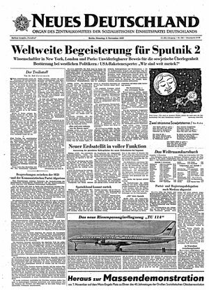 Neues Deutschland Online-Archiv vom 05.11.1957
