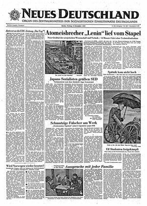 Neues Deutschland Online-Archiv vom 06.12.1957