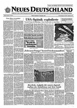 Neues Deutschland Online-Archiv vom 07.12.1957