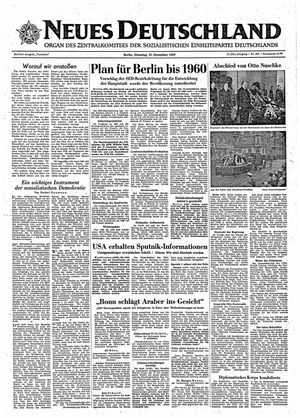 Neues Deutschland Online-Archiv vom 31.12.1957