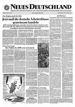 Neues Deutschland Online-Archiv vom 09.03.1958