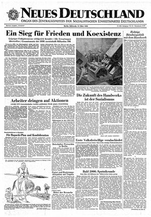 Neues Deutschland Online-Archiv vom 12.03.1958