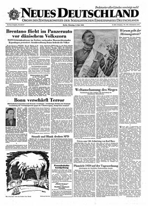 Neues Deutschland Online-Archiv vom 06.05.1958