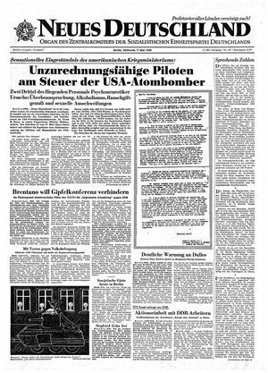 Neues Deutschland Online-Archiv vom 07.05.1958