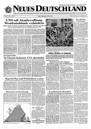 Neues Deutschland Online-Archiv vom 10.05.1958