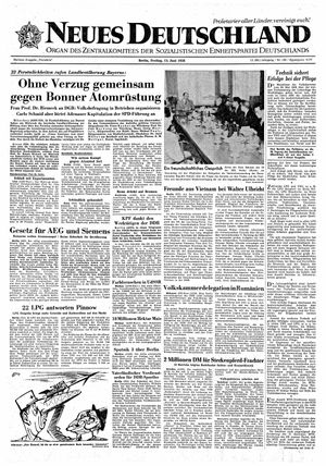 Neues Deutschland Online-Archiv vom 13.06.1958
