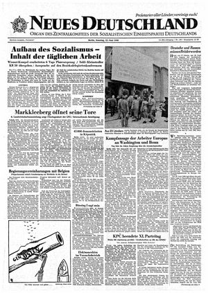 Neues Deutschland Online-Archiv vom 22.06.1958