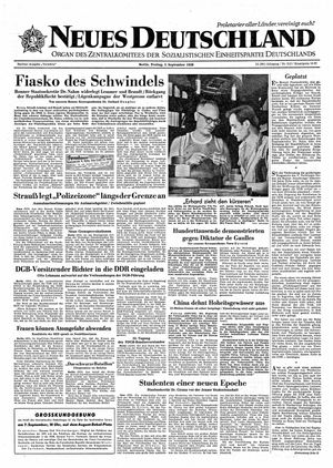 Neues Deutschland Online-Archiv on Sep 5, 1958