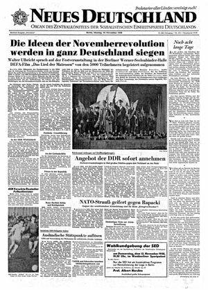 Neues Deutschland Online-Archiv vom 10.11.1958
