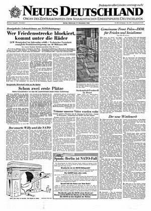 Neues Deutschland Online-Archiv vom 17.12.1958