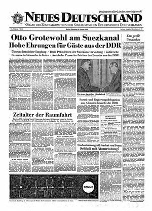 Neues Deutschland Online-Archiv vom 06.01.1959