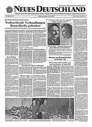Neues Deutschland Online-Archiv vom 15.01.1959