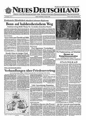 Neues Deutschland Online-Archiv vom 17.01.1959