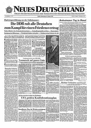 Neues Deutschland Online-Archiv vom 22.01.1959