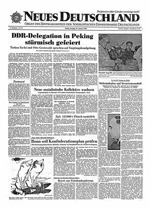 Neues Deutschland Online-Archiv vom 23.01.1959