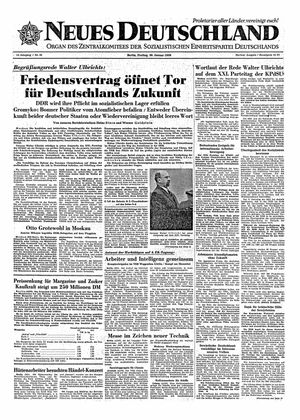 Neues Deutschland Online-Archiv vom 30.01.1959