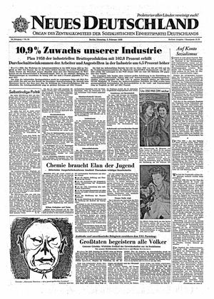 Neues Deutschland Online-Archiv vom 03.02.1959