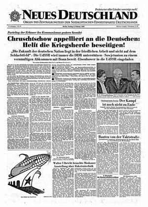Neues Deutschland Online-Archiv vom 06.02.1959