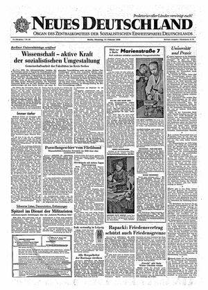 Neues Deutschland Online-Archiv vom 17.02.1959