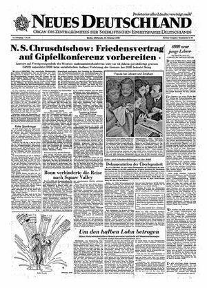 Neues Deutschland Online-Archiv vom 25.02.1959