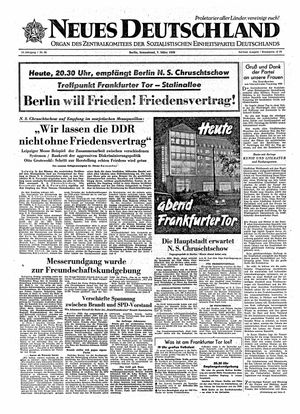 Neues Deutschland Online-Archiv vom 07.03.1959