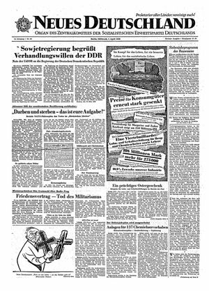 Neues Deutschland Online-Archiv vom 01.04.1959
