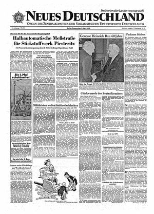 Neues Deutschland Online-Archiv vom 02.04.1959