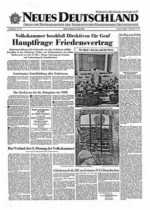 Neues Deutschland Online-Archiv vom 17.04.1959