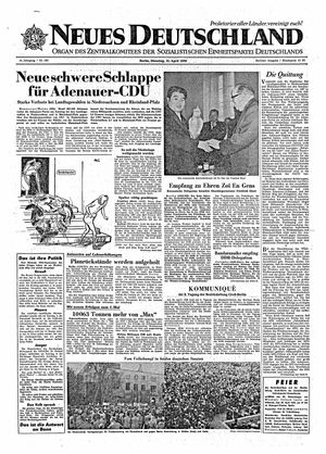 Neues Deutschland Online-Archiv vom 21.04.1959