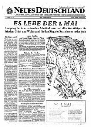 Neues Deutschland Online-Archiv vom 01.05.1959