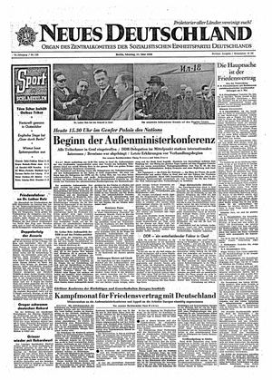 Neues Deutschland Online-Archiv vom 11.05.1959