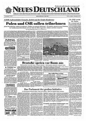 Neues Deutschland Online-Archiv vom 13.05.1959