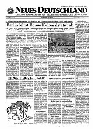 Neues Deutschland Online-Archiv vom 29.05.1959