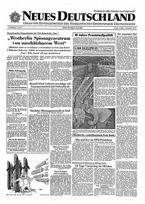 Neues Deutschland Online-Archiv vom 02.06.1959