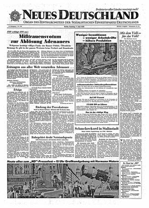 Neues Deutschland Online-Archiv vom 07.06.1959