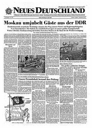 Neues Deutschland Online-Archiv vom 09.06.1959