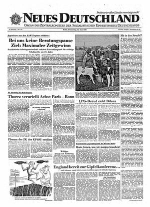 Neues Deutschland Online-Archiv vom 25.06.1959