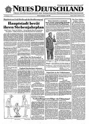 Neues Deutschland Online-Archiv vom 04.07.1959