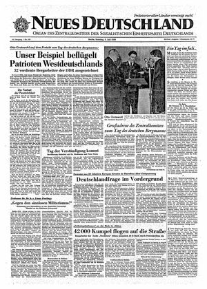 Neues Deutschland Online-Archiv vom 05.07.1959