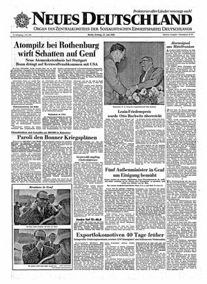 Neues Deutschland Online-Archiv vom 17.07.1959