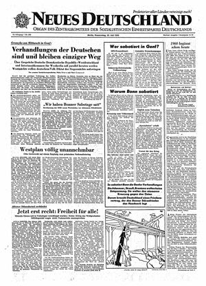 Neues Deutschland Online-Archiv vom 23.07.1959