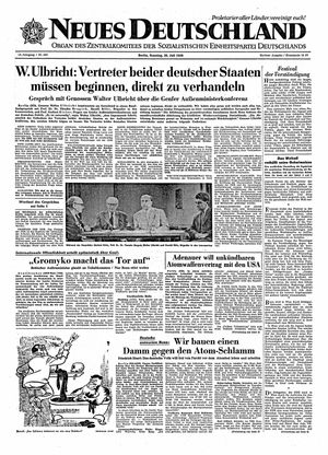 Neues Deutschland Online-Archiv vom 26.07.1959