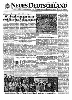 Neues Deutschland Online-Archiv vom 30.07.1959