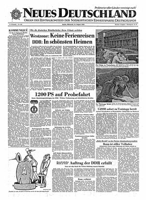 Neues Deutschland Online-Archiv vom 12.08.1959