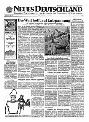 Neues Deutschland Online-Archiv vom 24.08.1959